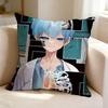 Comedy Anime MMission YYozakura Family  Square DoubleSided printed Pillow Case Bedroom Bedside Pillow Sofa Cushion Cover