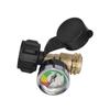 GasTank Adapter Converts POL Tanks Service Valve to QCC Type1 Gases Cylinder Connector with Pressure Gauge for 5 100lb