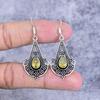 Citrine Gemstone Handmade 925 Sterling Silver Jewelry Earring 2.01" M-2704