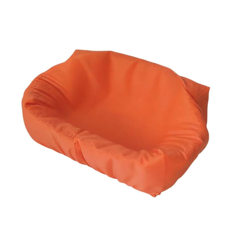 

Elegant Orange Earphone Stand With Unique Pillow Shape Lovely Earphone Holder Perfect For Earphone And Small Accessories 1 оранжевый