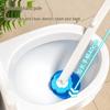 Ensemble de brosses de toilette jetables avec tête antibactérienne remplaçable pour un nettoyage de salle de bain sans perçage et sans recoins.