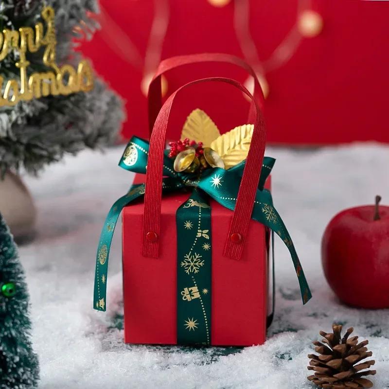 New Christmas New Gift Box Portable Christmas Eve Holiday Gift Paper Box Holiday Companion Christmas Apple Packaging Box