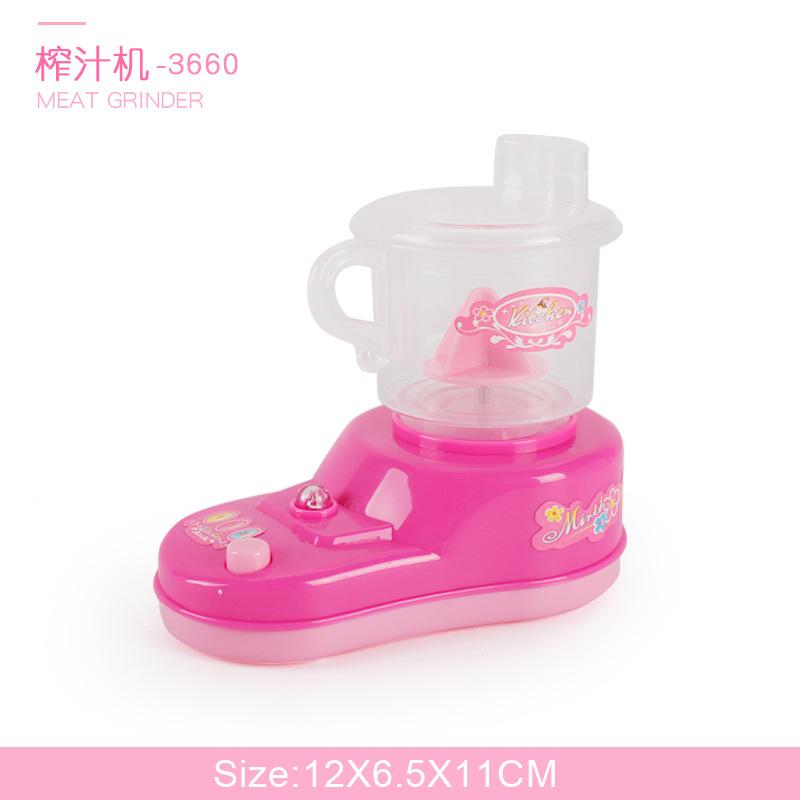 Children's Simulated Kitchen Play House Small Appliances Refrigerator Microwave Hair Dryer Coffee Machine Electric Kettle Toys