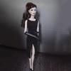 1/6 30Cm Supermodel Doll Clothes European Fashion Dress Up Classic Black Dress Exquisite Accessories Set Diy Toy Collector Gifts