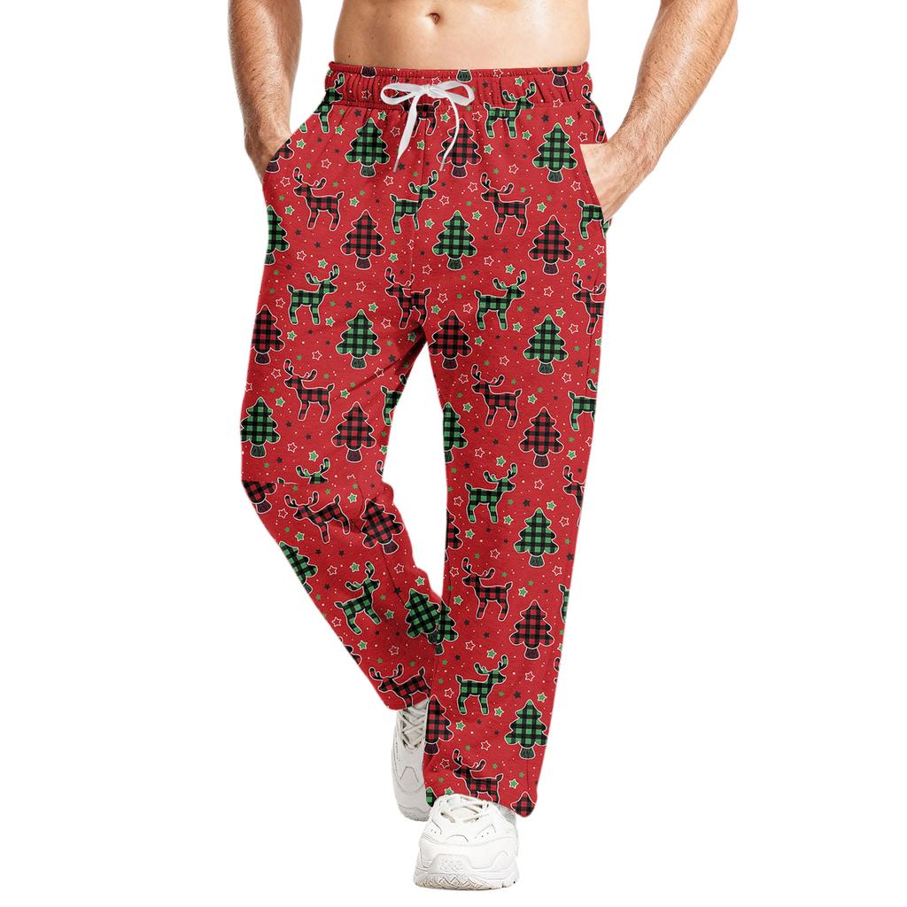 Men's Relaxed-Fit Casual Sweatpants With Stretch Waistband And Drawstring Yoga Pants