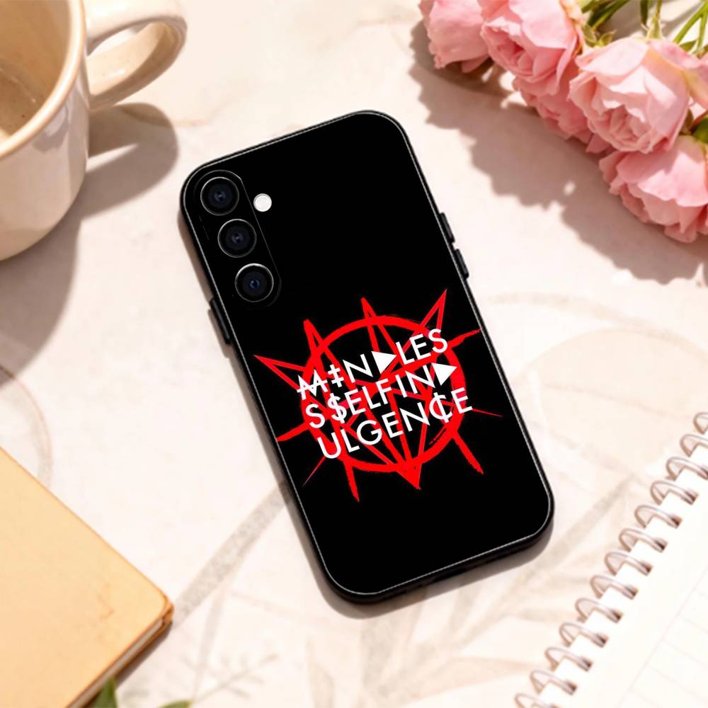 M-Mindless S-Self Indulgence   phone Case For Samsung Galaxy A73,A72,A71,A70,A53,A52,A51,Others Soft Black Shell