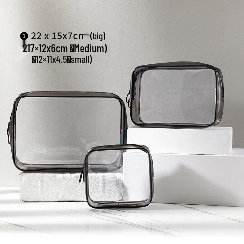 JAJALIN Portable Clear Travel Toiletry Bag
