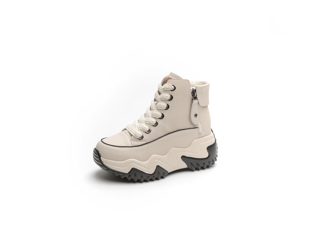 Thick-soled fashion small women's shoes autumn and winter new versatile high-top thin sneakers