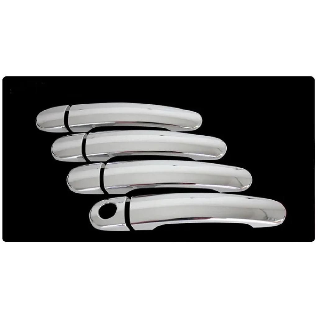 For Nissan Tiida C11 2004-2011 Chrome Door Handle Covers Tiida Latio Versa Trazo Sedan 2006 Accessories Stickers Car Styling