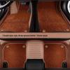 Mercedes-Benz Genuine Leather Full Surround Floor Mats for E-Class, C-Class, S-Class, G-Class, EQC, EQE, GLS, GLE 450 AMG.