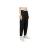 Adidas Originals Adicolor Contempo Solid Logo Embroidered Elastic Waist Straight Leg Knit Sports Pants Women Bottoms Black HM1790