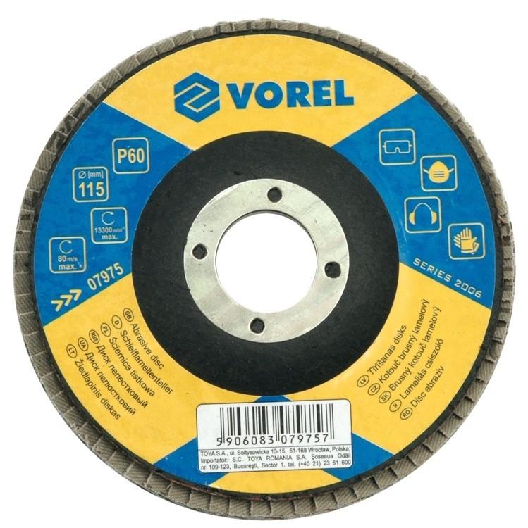 Flap Disc Grinding Wheel P80 125 Mm 07986 VOREL