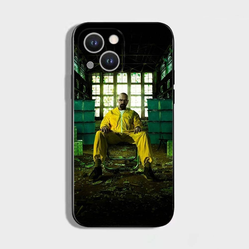 B-Breaking Bad H-Heisenberg Phone Case For iPhone 16,15,14,13,12,11 Plus,Pro Max,XS,X,XR,SE,Mini,8,7,Soft Silicone Black Cover iPhone14Pro