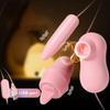 Vibratore a Doppio Salto Uovo Pallottola Vibrante Stimolatore Clitorideo Punto G Succhiante Vibratore Clitoride Vagina Femminile Masturbazione Giocattoli Sessuali