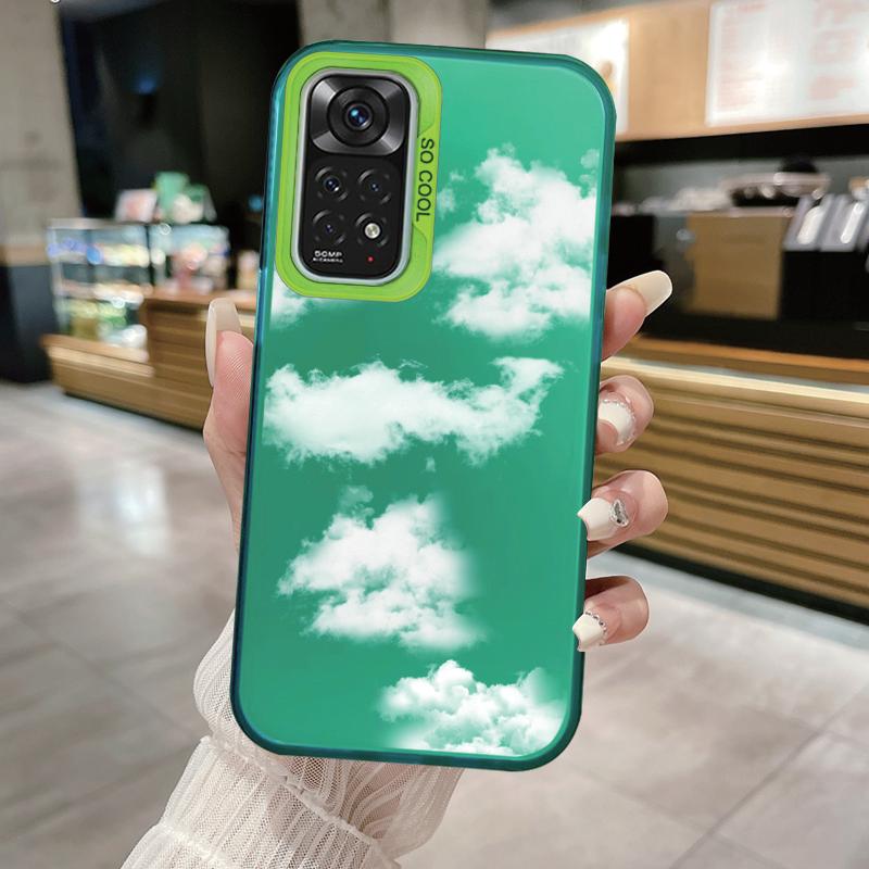 For Redmi Note 11 11S 14 13 Note14 Note13 Pro 5G 4G Case Shockproof TPU Soft Bumper Hard Back Cover Love Heart Aircraft Fundas