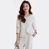 Women's Elegant Short Blazer & Straight Pants Set