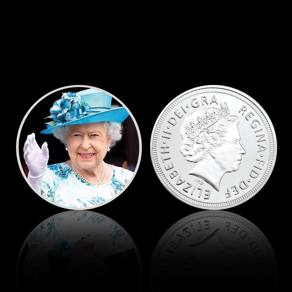 Queen Elizabeth commemorative coins, 10 pieces, Elizabeth commemorative coins for various age groups, family collection