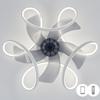 IRALAN Modern Ceiling Fan with Light Home and Decoration Smart Remote Control 50CM LED Large Home Fan