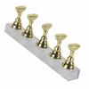 False Nail Display Stand Holder Set Nail Art Practice Holder Gold Magnetic Nail Showing Shelf