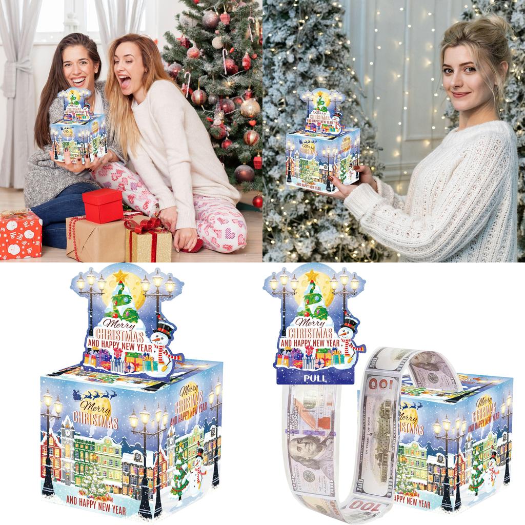 Christmas Gift Snowman Box With Paper Material For Holiday Celebration Surprises