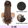MISS WIG Synthetic Elegant Women's Long Curly Clip In Ponytail Extension High-Temperature Hair With Easy To Wear Strap