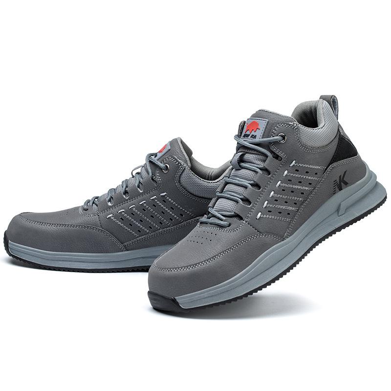 Steel Toe Cap Safety Shoes: Men’s Anti-Smash, Anti-Puncture, Slip-Resistant, Wear-Resistant, Year-Round Protection.