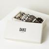 Daks Color Block Cotton Blend Mid Calf Socks 4 Pairs Dbss6e702bk