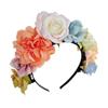Simulation Flower Floral Garland Hair Hoop Hair Ornaments Children Flower Headband Headress Colorful Bridal Crown Photograph