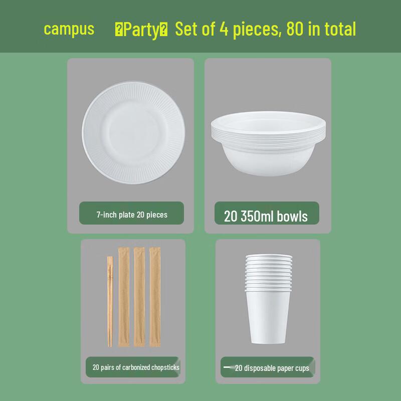 Disposable Paper Bowl & Chopstick Set