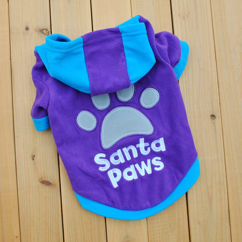 Pet Soft Dog Winter Warm Cute Pajamas Hooded Puppy Clothes Coat Jumpsuit