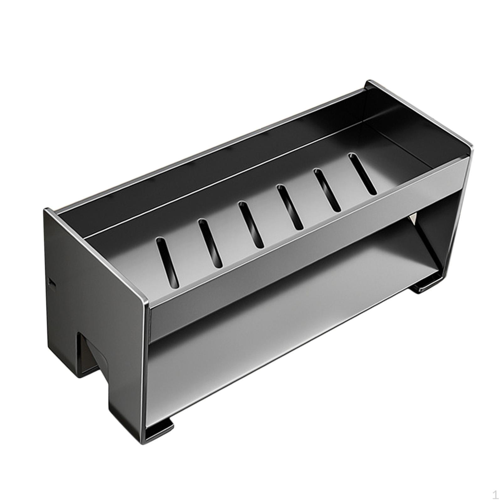 

- Стойка для хранения сливных принадлежностей, полка для сливных принадлежностей, многофункциональный держатель для губки для кухонного крана для прачечной, Black