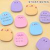 60 Sheets Self Adheive Note Paper Small Notepads Cartoon Notes Unllined Sheet Reminders On Fridges Notebook Calendar