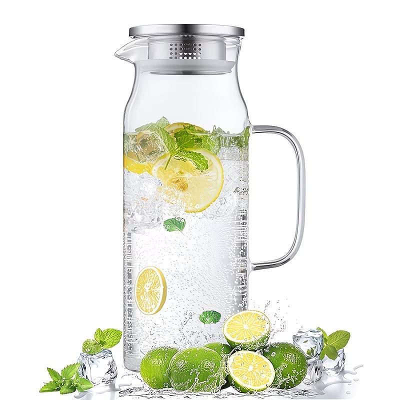 High Capacity Borosilicate Glass Cold Water Kettle and Juice Dispenser