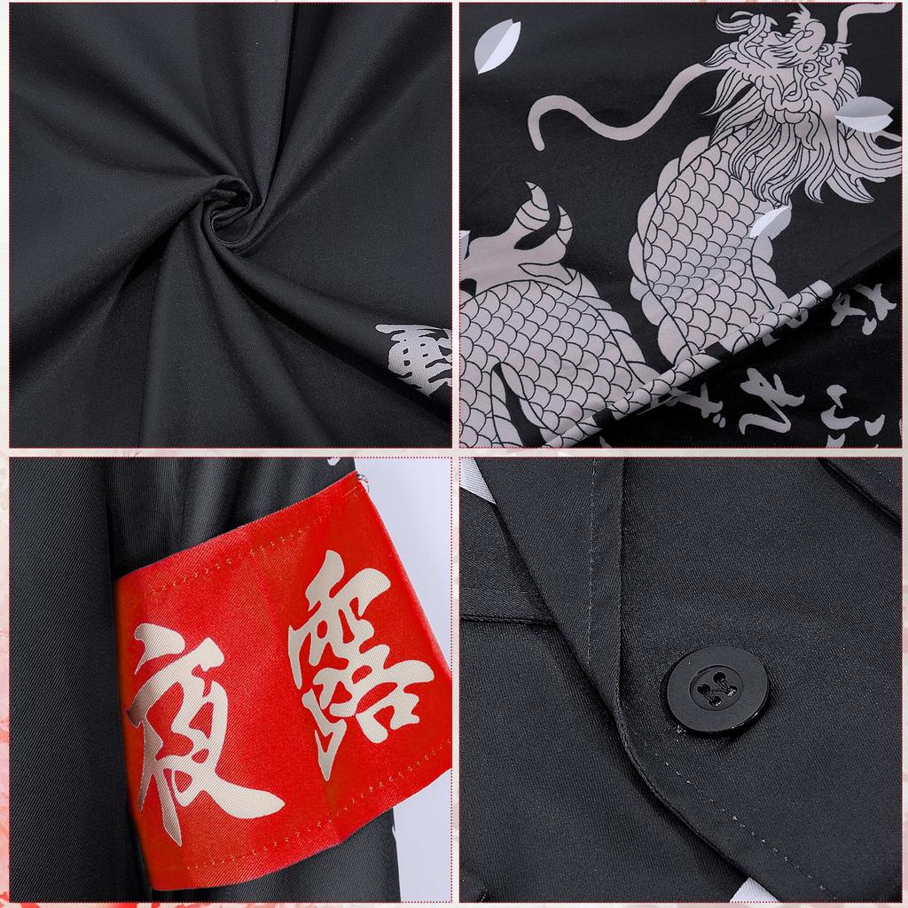 TUAHOUS Halloween Cosplay Yakuza Lovely Biker Stage School Funny Halloween Anime Costume, Style, Invincible, Bravery, Gang, Delinquent, Costume,