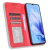 For Oukitel C50 Leather Case Wallet Stand Retro Texture Phone Cover