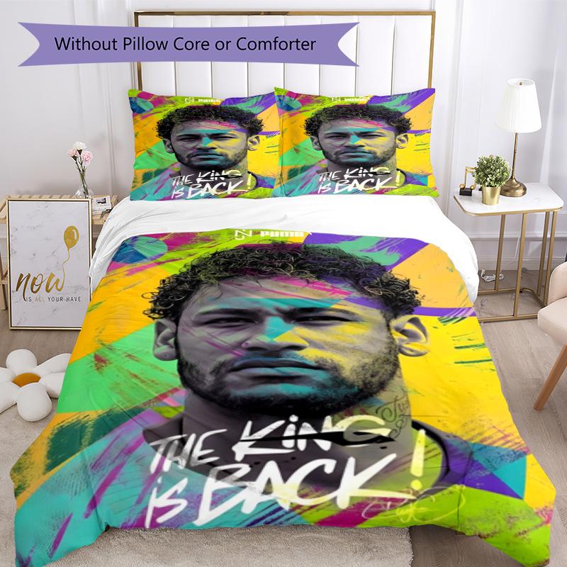 Neymar Colors Neon Art Duvet Cover Set Perfect For Bedrooms Machine Washable Christmas Gift