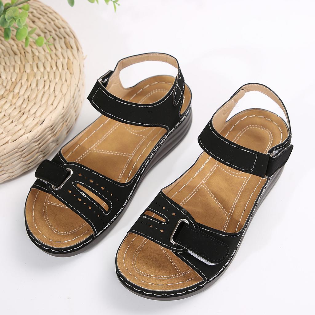 2024 Women Platform Sandals Summer New Trend Anti-slip Open Toe Shoes Big Size Lightweight Casual Slip on Wedges Sandals