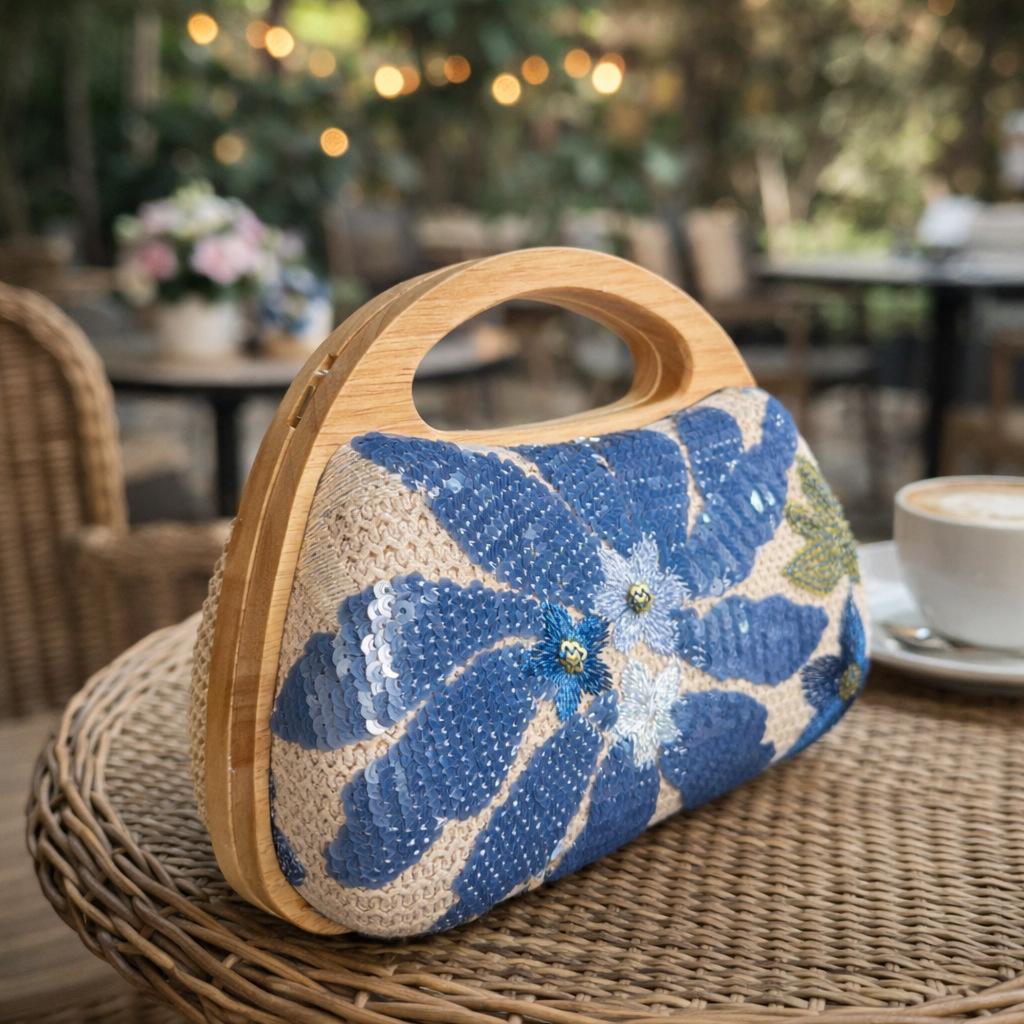 

Woven Embroidery Dinner Styling Bag Shoulder Crossbody Fashion Celebrity Dinner