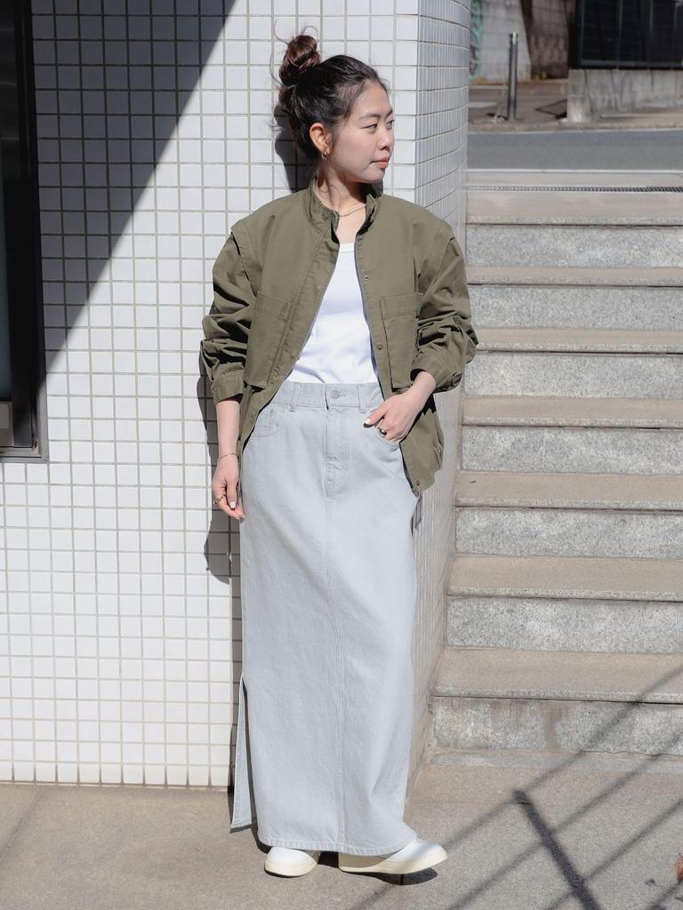 B:MING LIFE STORE by BEAMS Women's 2-Way Military Blouson (Sizes S-M) in OLIVE M