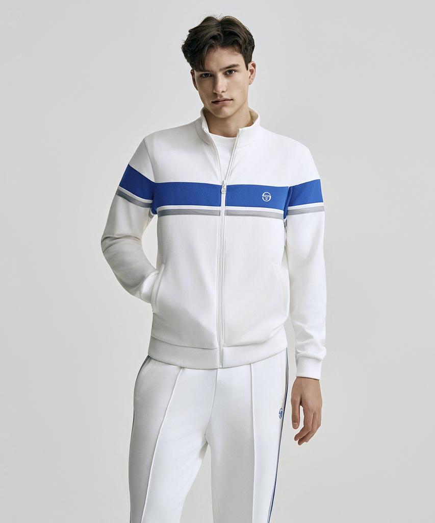 Chaqueta de chándal Sergio Tacchini M Goat Damarind Colorblock (Blanco)