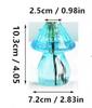 Modern Colorful Mushroom Glass Vase - Exquisite Art Ornament for Living Room, Small Hydroponic Container