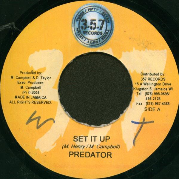 

7inch Record PREDATOR / TONY CURTIS & FUTURE TRO - Set It Up / Scoobay none 357 Records 2004 Jamaica Reggae, Ska & Dub Used