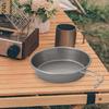 Backpackers Cup Backpacking Bowl Small-size Scratch Resistant Utility Solid Dish Pan for Gathering