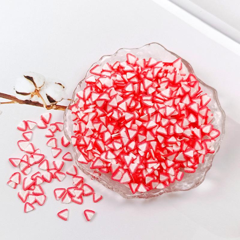 Hot Selling Miniature Polymer Clay Figurine Multi-Fruit Slices Sprinkles for Kids Craft and Slime