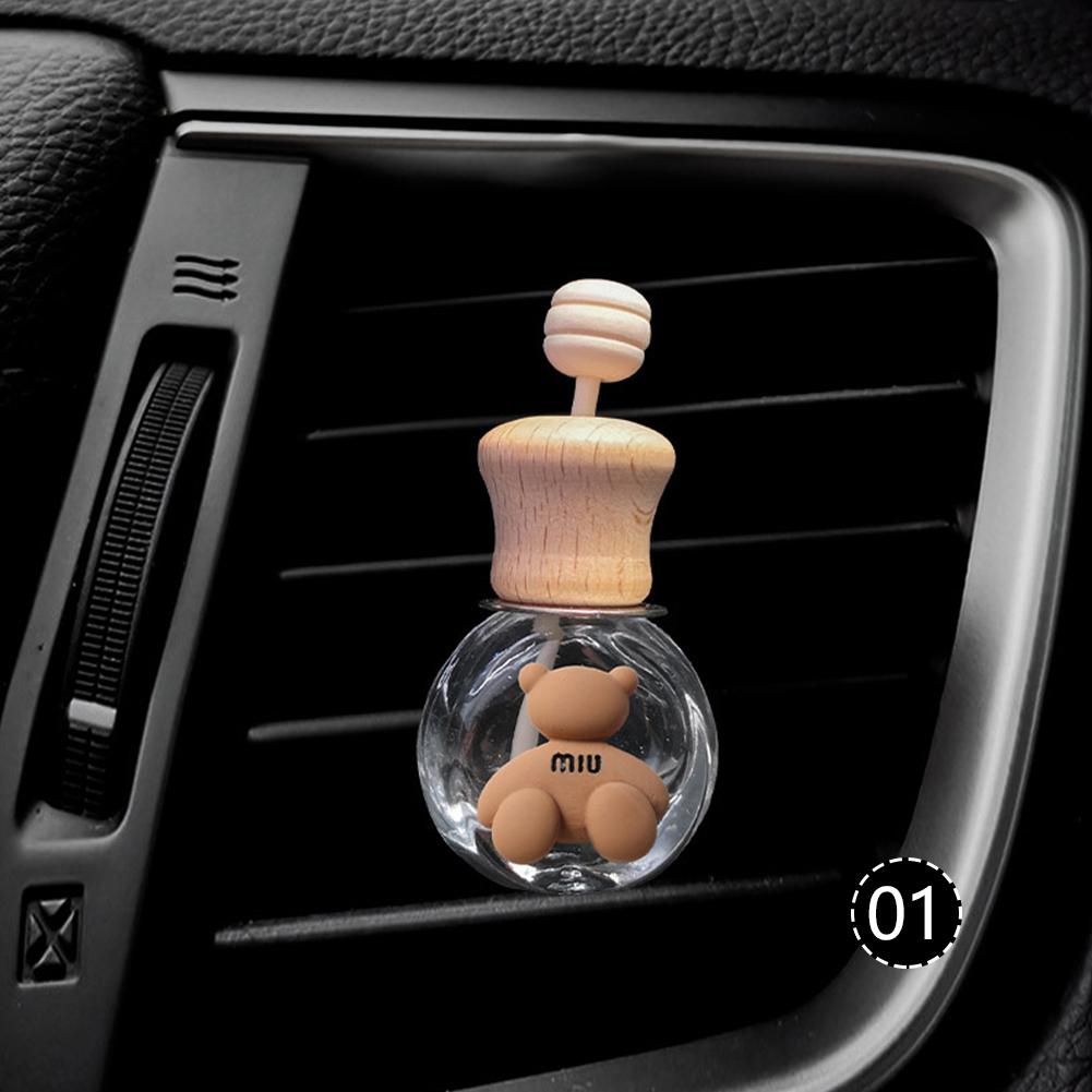 Car Perfume Bottle Car Air Outlet Perfume Bottle Air Freshener Hanging Glass Bottle Auto Ornament Diffuser Fragrance Ornament