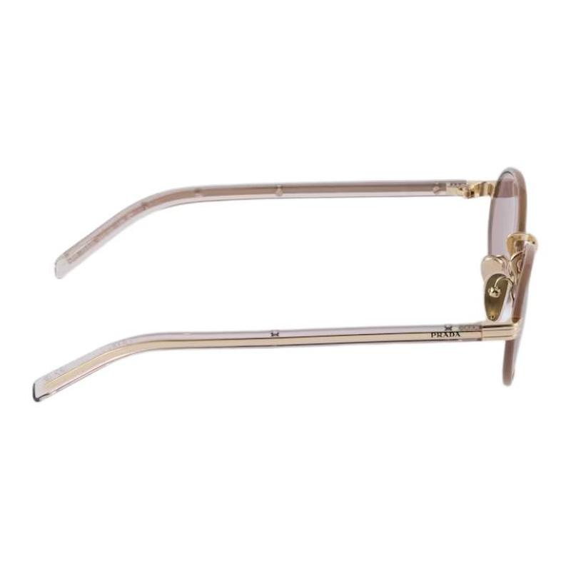 Prada Original design metallic acetate oval sunglasses women's purple