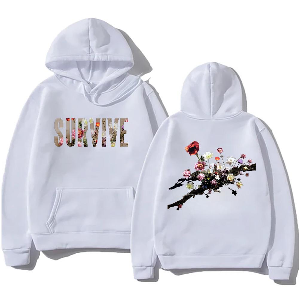 

Lewis Capaldi Survive Flowers Dateback Hoodie Men s Clothing Unisex Comfort Women Hoody Long Sleeve Harajuku Aesthetic Pullovers XXL білий