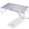 Mesa de Camping Dobrável Mini SOTO Field Kite ST-632 280g Prata Compacta para Caminhada ao Ar Livre com Estojo de Armazenamento Tyvek