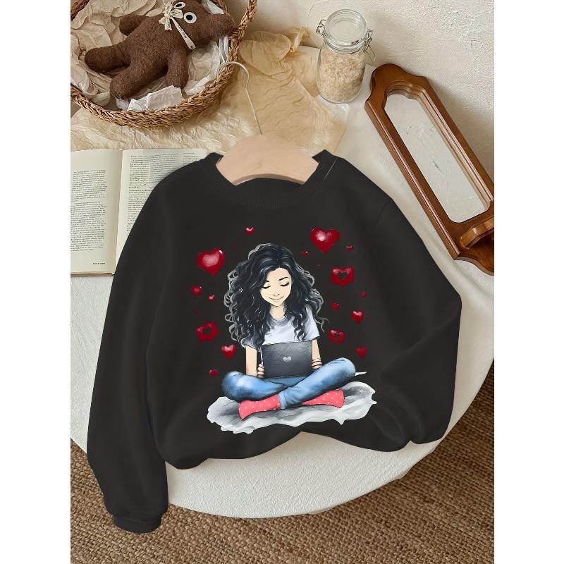 Kids Crewneck Sweatshirt, Unique Stylish Print 110