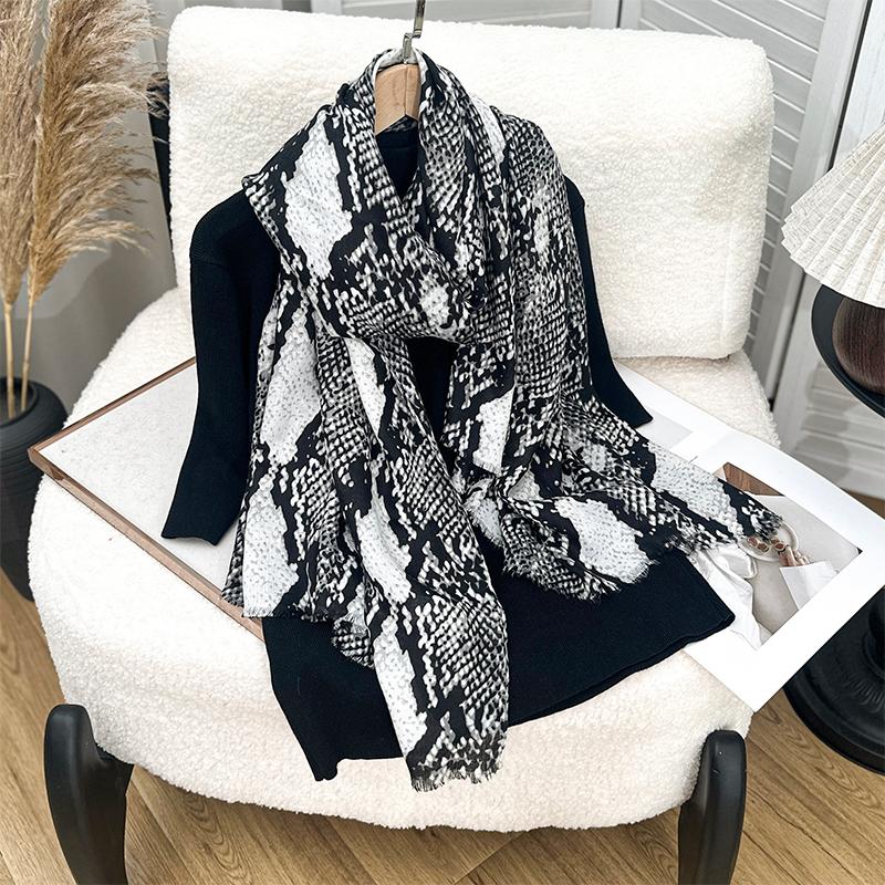 

Роскошный брендовый шарф Леопардовый принт Хлопковая шаль Женский платок Большой Теплый Пашмина Хиджаб Повязка на голову Шарфы Буфанда Фуляр Столы 90x180cm